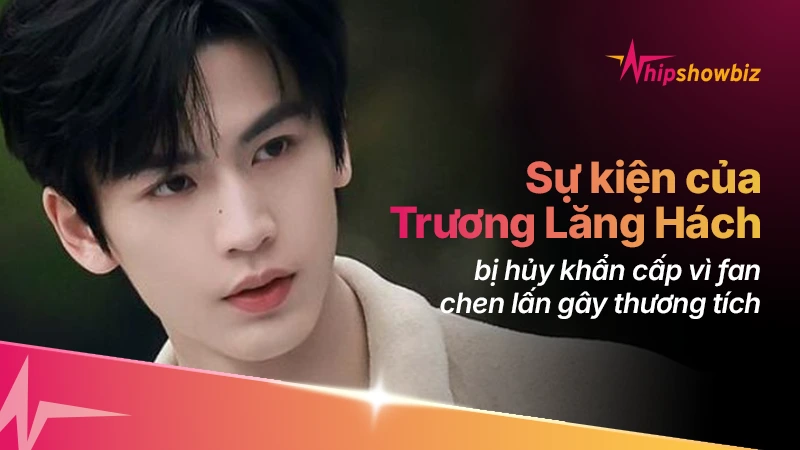Sự kiện của Trương Lăng Hách bị hủy vì fan chen lấn làm vỡ cửa kính, 5 người bị thương